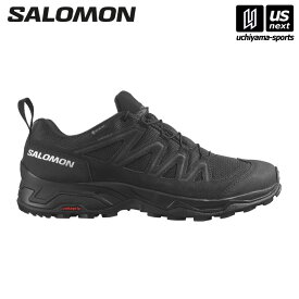 サロモン 【 SALOMON 】 メンズ ハイキングシューズ X WARD LEATHER GORE-TEX 2024年継続MODEL 【 L47182300 ゴアテックス ハイキング アウトドア 山 登山 ブラック 】【あす楽対応 365日出荷】【メール便不可】[物流倉庫]