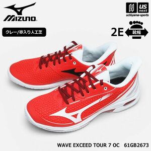 �~�Y�m �y MIZUNO �z �e�j�X�V���[�Y �E�G�[�u�G�N�V�[�h�c�A�[ 7 OC 2026�N�t��MODEL �y 61GB2673 WAVE EXCEED �E�F�[�u�G�N�V�[�h �e�j�X �N���[ ������l�H�� �����Y ���f�B�[�X �z�y�����z�B�Ώہz�y