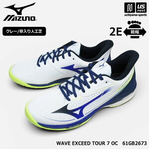 �~�Y�m �y MIZUNO �z �e�j�X�V���[�Y �E�G�[�u�G�N�V�[�h�c�A�[ 7 OC 2026�N�t��MODEL �y 61GB2673 WAVE EXCEED �E�F�[�u�G�N�V�[�h �e�j�X �N���[ ������l�H�� �����Y ���f�B�[�X �z�y�����z�B�Ώہz�y