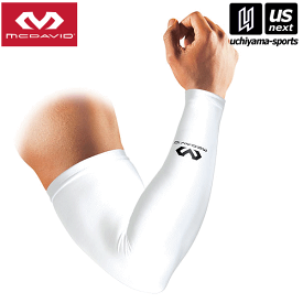 マクダビッド【McDavid】パワーアームスリーブ(1本入り) ホワイト（M656）腕サポーター 腕用【メール便不可】[取り寄せ][自社倉庫]