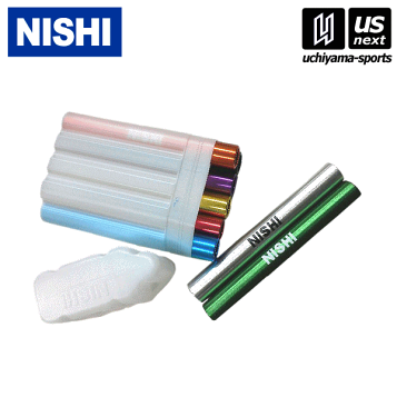 NISHIバトン　F1012B Amazon | NISHI(ニシ・スポーツ) 陸上競技 リレー バトン 8本組