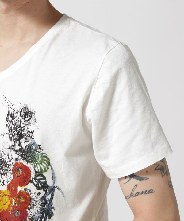 楽天市場】☆SALE｜【RoyalFlash】KMRii/ケムリ/別注SKULL FLOWER TEE 