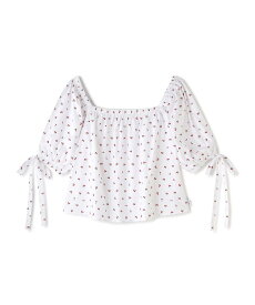 【LHP】LittleSunnyBite/リトルサニーバイト/Cherry mini blouse/ミニブラウス 国内正規品 レディース クロップドトップス