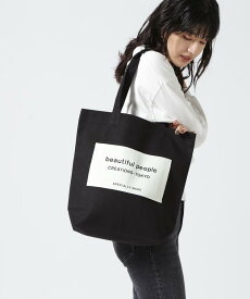 【RoyalFlash】beautiful people/ビューティフルピープル/SDGs name tag tote bag トートバッグ キャンバス レディース 正規品 A4 通勤 通学