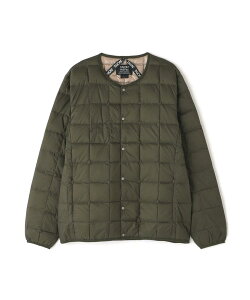 �yLHP�zTAION/�^�C�I��/�yMENS�zCREW NECK BUTTON DOWN JACKET/ �N���[�l�b�N�{�^���_�E���W���P�b�g �C���i�[�_�E�� �_�E���J�[�f�B�K�� �I�[�o�[�T�C�Y �ۉ� �h�� ���C�g�A�E�^�[ �u���b�N �I���[�u 