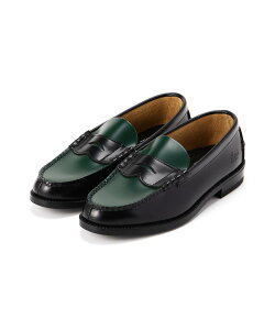 yLHPzThe Kenford Fineshoes/PtH[ht@CV[Y/COIN LOAFERS BLACK×GREEN