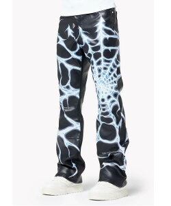 �yLHP�zGUAPI/�O�A�s/Chrome Web Leather Pant �N���[�� �E�F�u ���U�[ �p���c �t�F�C�N���U�[ �{�g���X �����Y �j�� y2k
