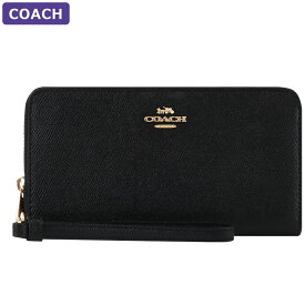 コーチ COACH 財布 長財布 C3441 IMBLK ストラップ付 ラウンドジップ アウトレット レディース ウォレット 新作 プレゼント 大容量 ラウンドファスナー