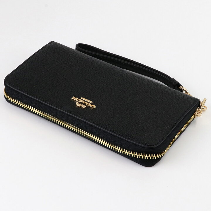 楽天市場】コーチ COACH 財布 長財布 C3441 IMBLK ストラップ付  