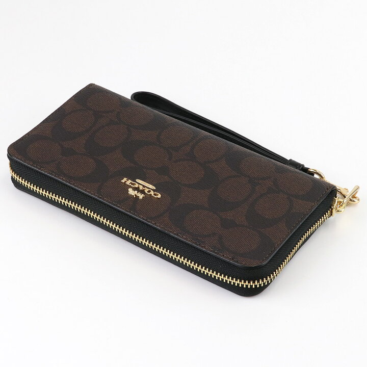 楽天市場】コーチ COACH 財布 長財布 C4452 ストラップ付 シグネチャー 