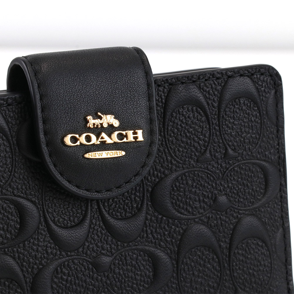 楽天市場】コーチ COACH 財布 二つ折り財布 C5896 IMBLK シグネチャー 