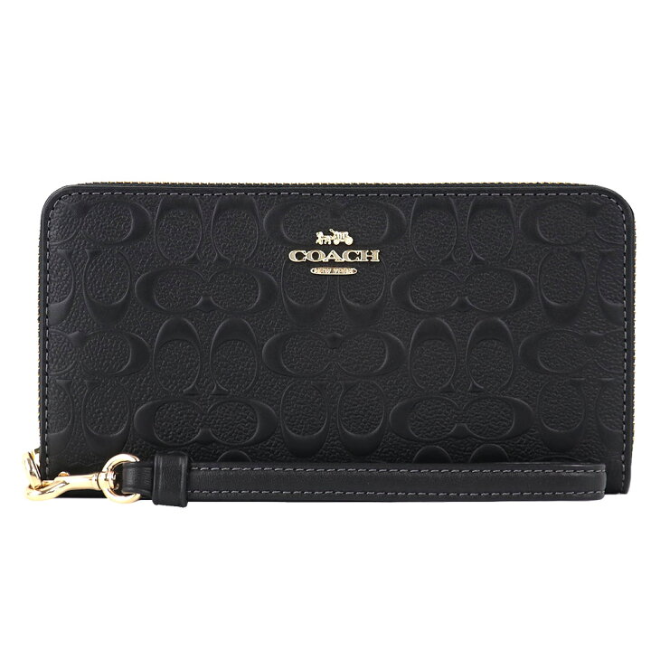 楽天市場】コーチ COACH 財布 長財布 CF464 IMBLK シグネチャー ギフト  