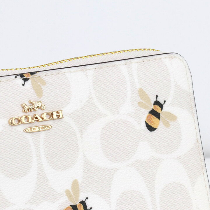 楽天市場】コーチ COACH 財布 長財布 C8675 IMRFI シグネチャー 蜂柄 