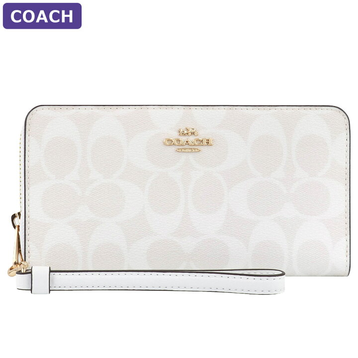 楽天市場】コーチ COACH 財布 長財布 C4452 IMRFF ストラップ付 