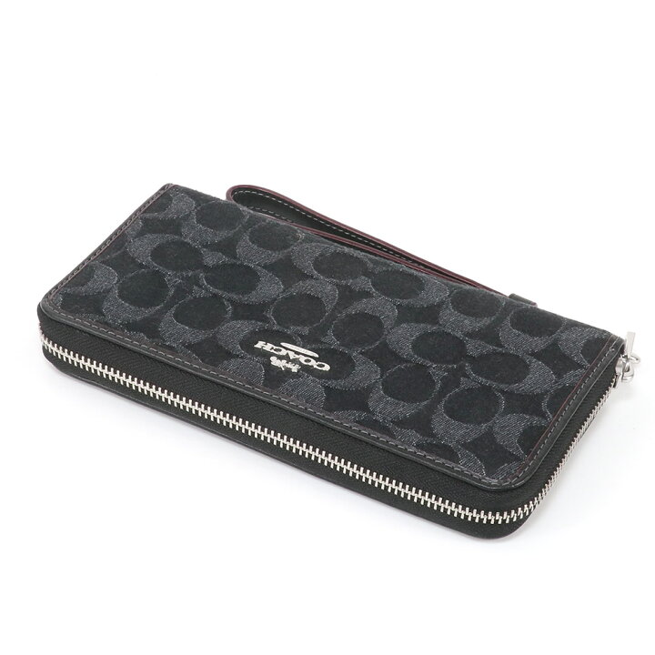楽天市場】コーチ COACH 財布 長財布 CP412 SVBK ストラップ付 