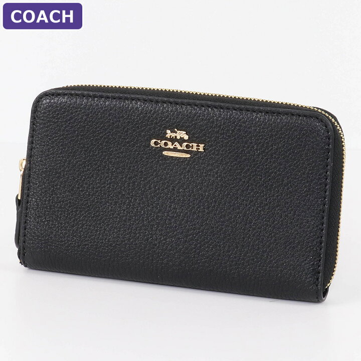 楽天市場】コーチ COACH 財布 二つ折り財布 C4124 IMBLK ラウンド 