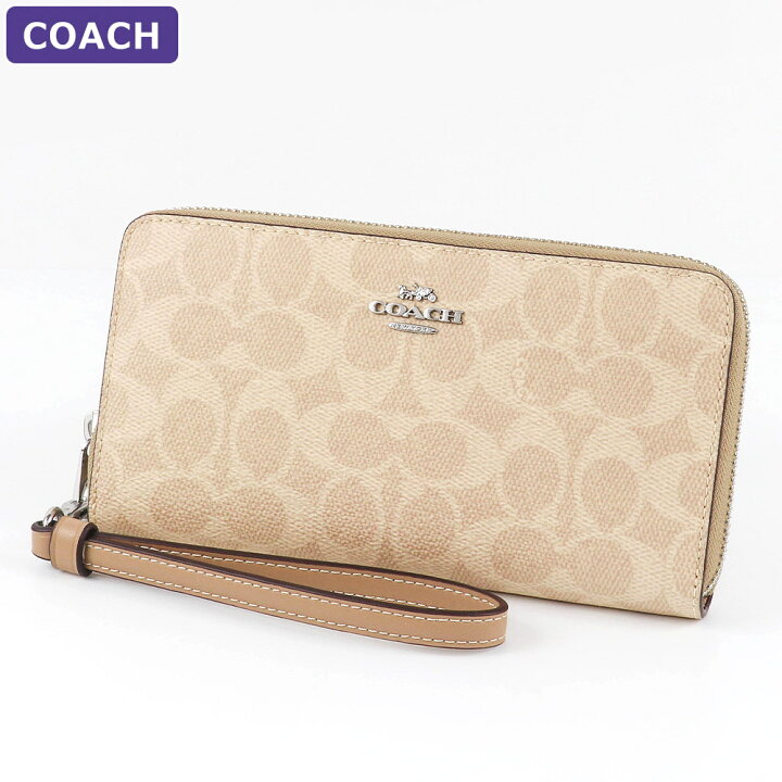 楽天市場】コーチ COACH 財布 長財布 CW778 SVPWH ストラップ付 