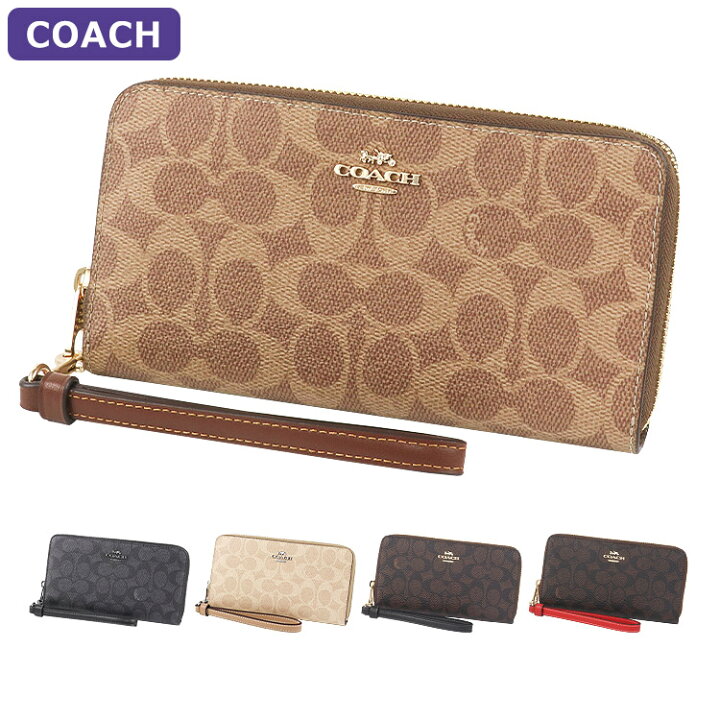 楽天市場】コーチ COACH 財布 長財布 CW778 ストラップ付 シグネチャー 