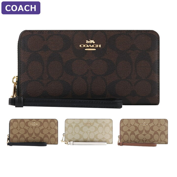 楽天市場】コーチ COACH 財布 長財布 C4452 ストラップ付 シグネチャー 