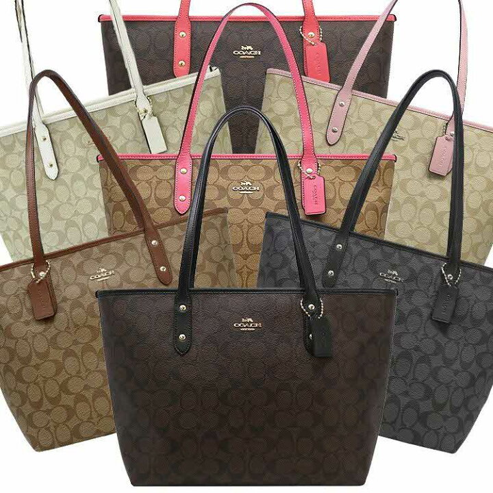 美品 COACH コーチ トートバッグ シグネチャー A4収納 F58292 訳あり swim.main.jp