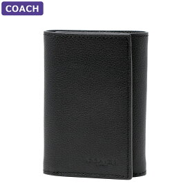 コーチ COACH 財布 三つ折り財布 F23845 BLK ミニ財布 ミニマム ミニマル アウトレット メンズ ウォレット 新作 有料ラッピング可