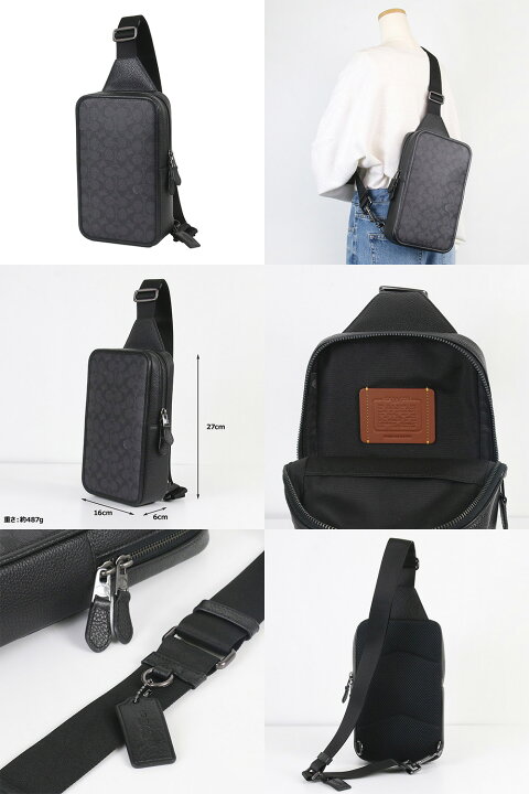 COACHコーチ F70849 ウエストポーチ シグネチャー ボディバッグ バッグ 
