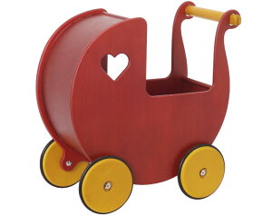 ���[�o�[ ���΂���� Moover Wooden Dolls Pram ���b�h