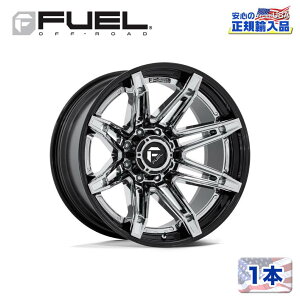 yFUEL OFFROAD (t[GIt[h) K㗝Xz20C`zC[ 1{FC401 BRAWL 20×10 6H 139.7 -18 CB106.1CHROME W/ GLOSS BLACK LIP(N[/OXubNbv)ėp/FC401PB20106818N