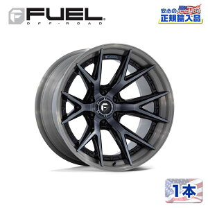 �yFUEL OFFROAD (�t���[�G���I�t���[�h) ���K�㗝�X�z20�C���`�z�C�[�� 1�{FC402 CATALYST 20×10 6H 139.7 -18 CB106.1GLOSS BLACK BRUSHED DARK TINT(�O���X�u���b�N�u���b�V���h �_�[�N�e�B���g)�ėp/FC402BT20106818N