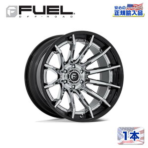 yFUEL OFFROAD (t[GIt[h) K㗝Xz24C`zC[ 1{FC403 BURN 24×12 5H 127 -44 CB71.5CHROME W/ GLOSS BLACK LIP(N[/OXubNbv)ėp/FC403PB24125044N