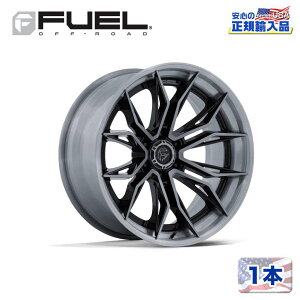 yFUEL OFFROAD Kiz22C` A~zC[ 1{FC404 MUTINY 22×10 6H 139.7 -18 CB106.1 GLOSS BLACK BRUSHED DARK TINT(OXubNubVh_[NeBg)ėp/FC404BT22106818N