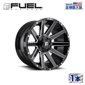 【FUEL OFFROAD(フューエルオフロード)正規輸入総代理店】18インチアルミホイール 1本汎用 D615 CONTRA コントラ グロスブラックミルド18×9 5H 139.7/150 +1 CB110.1