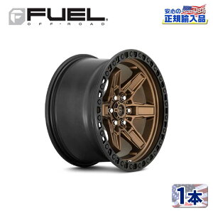 �yFUEL OFFROAD (�t���[�G���I�t���[�h) ���K�㗝�X�z17�C���`�A���~�z�C�[�� 1�{D699 KICKER17×9 6H139.7 +1 CB106.1MATTE BRONZE BLACK BEAD RING �ėp/D69917908450
