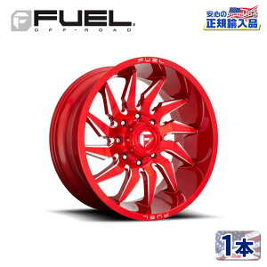 【FUEL OFFROAD(フューエルオフロード)正規輸入総代理店】22インチアルミホイール 1本汎用 D745 SABER セイバー キャンディーレッドミルド22×10 6H 135 -18 CB87.1