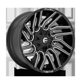 【FUEL OFFROAD (フューエルオフロード) 正規代理店】22インチアルミホイール 1本D773 TYPHOON(タイフーン)22×12 5H114.3/127 -44 CB78.1グロスブラックミルド 汎用/D77322202647