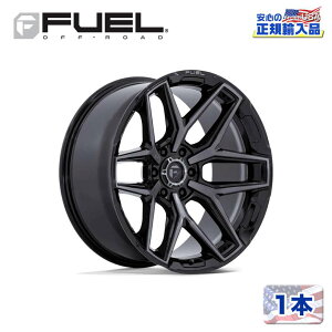 �yFUEL OFFROAD (�t���[�G���I�t���[�h) ���K�㗝�X�z17�C���`�z�C�[�� 1�{FLUX 17×9 5H 127 +1 CB71.5GLOSS BLACK BRUSH FC GRAY DDT(�O���X�u���b�N�u���b�V�� FC�O���[ DDT)�ėp/FC854BT17905001