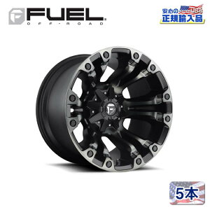 yFUEL OFFROAD (t[GIt[h) K㗝Xz17C`A~zC[ 5{ZbgD569 VAPOR xCp[17×10 5H114.3/127 -18 CB78.1MATTE BLACK DOUBLE DARK TINT ėp/D56917002647
