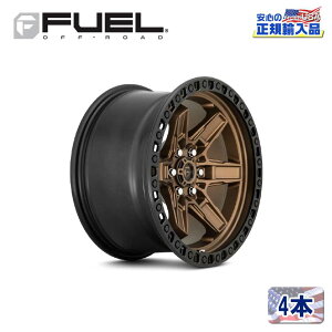 �yFUEL OFFROAD (�t���[�G���I�t���[�h) ���K�㗝�X�z17�C���`�A���~�z�C�[�� 4�{�Z�b�gD699 KICKER17×9 6H139.7 +1 CB106.1MATTE BRONZE BLACK BEAD RING �ėp/D69917908450