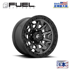 �yFUEL OFFROAD (�t���[�G���I�t���[�h) ���K�㗝�X�z17�C���`�A���~�z�C�[�� 4�{�Z�b�gD716 COVERT17×9 6H135 -12 CB87.1MATTE GUN METAL BLACK BEAD RING �ėp/D71617908945