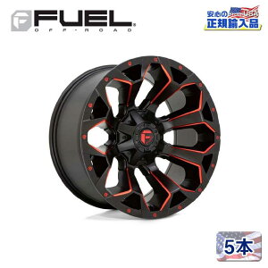 yFUEL OFFROAD (t[GIt[h) K㗝Xz18C`A~zC[ 5{ZbgD787 ASSAULT18×9 5H114.3/127 +1 CB78.1MATTE BLACK MILLED WITH RED TINT ėp/D78718902650