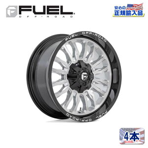 yFUEL OFFROAD (t[GIt[h) K㗝Xz22C`A~zC[ 4{ZbgD798 ARC22×10 8H165.1 -18 CB125.1SILVER BRUSHED FACE W/ MILLED BLACK LIP ėp/D79822008247