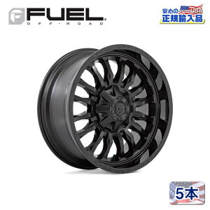 �yFUEL OFFROAD (�t���[�G���I�t���[�h) ���K�㗝�X�z22�C���`�A���~�z�C�[�� 5�{�Z�b�gD796 ARC22×10 8H165.1 -18 CB125.1MATTE BLACK W/ GLOSS BLACK LIP �ėp/D79622008247