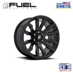 �yFUEL OFFROAD�i�t���[�G���I�t���[�h�j���K�A�����㗝�X�z18�C���`�A���~�z�C�[�� 4�{�ėp D675 BLITZ �u���b�c �O���X�u���b�N18×9 8H 180 +20 CB124.2