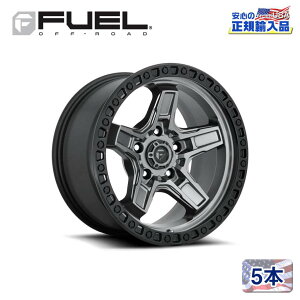 �yFUEL OFFROAD�i�t���[�G���I�t���[�h�j���K�A�����㗝�X�z17�C���`�A���~�z�C�[�� 5�{�ėp D698 KICKER5 �L�b�J�[�t�@�C�u �}�b�g�K�����^��/�u���b�N�r�[�h�����O17×9 5H 127 +1 CB71.5