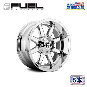 【FUEL OFFROAD(フューエルオフロード)正規輸入総代理店】22インチアルミホイール 5本汎用 D536 MAVERICK マーベリック クロームメッキ22×9.5 6H 135/139.7 +20 CB106.1