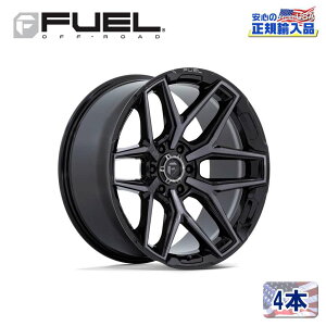 yFUEL OFFROAD (t[GIt[h) K㗝Xz18C`A~zC[ 4{FC854BT FLUX tbNX GLOSS BLACK BRUSHED WITH GRAY TINT18×9J 6H 114.3 +20 CB66.06