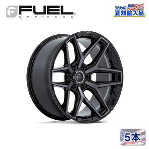 yFUEL OFFROAD (t[GIt[h) K㗝Xz22C`A~zC[ 5{FC854BT FLUX tbNX GLOSS BLACK BRUSHED WITH GRAY TINT22×10J 6H 139.7 -18 CB106.1
