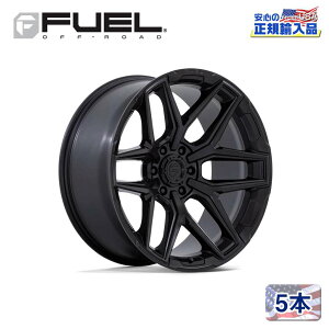 �yFUEL OFFROAD (�t���[�G���I�t���[�h) ���K�㗝�X�z18�C���`�A���~�z�C�[�� 5�{FC854MX FLUX �t���b�N�X BLACKOUT(�u���b�N�A�E�g)18×9J 6H 114.3 +20 CB66.06