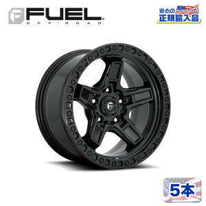 �yFUEL OFFROAD (�t���[�G���I�t���[�h) ���K�㗝�X�z17�C���`�A���~�z�C�[�� 5�{D697 KICKER 5 17×9 5H127 +1 CB71.5�}�b�g�u���b�N/MATTE BLACK �ėp