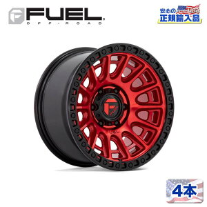 yFUEL OFFROAD (t[GIt[h) K㗝Xz17C`zC[ 4{ZbgD834 CYCLE 17×8.5 6H 114.3 +34 CB66.06CANDY RED W/ BLACK RING(LfB[bh/ubNO)ėp/D83417858760